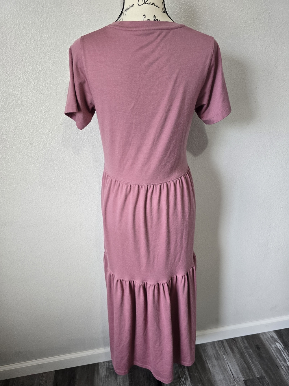 Woolx Lucia Dress Medium in Mesa Rose Pink Small - Picture 5 of 13
